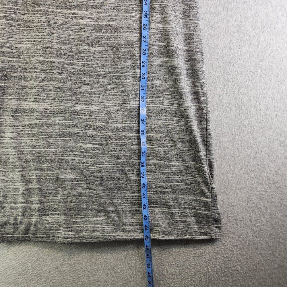 Fabletics Dress Womens XL Gray Space Dye Eileen Midi Open Back Cruise Resort - Picture 11 of 13